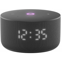 Умная колонка Яндекс Станция Мини 3 (с часами) с Алисой на YandexGPT (черный)