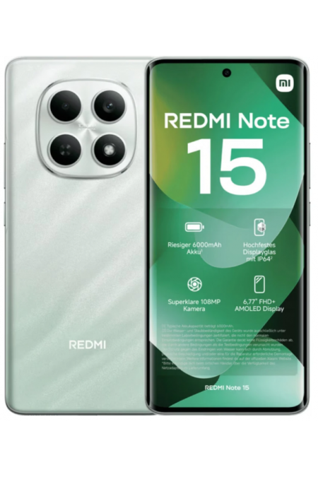 Смартфон Xiaomi Redmi Note 15 8/256GB (NFC) Forest Green (зеленый) 