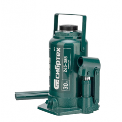 Домкрат гидравлический бутылочный Сибртех 30т 245-385 мм (50810)