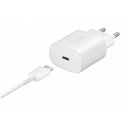 Сетевое зарядное устройство Samsung Original Adapter 25W+Cable USB-C to USB-C (белый)