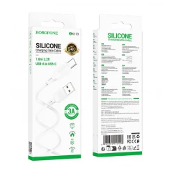 Кабель Borofone BX113 Lenny Type-C USB 1 м (белый)