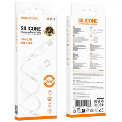 Кабель Borofone BX113 TYPE-C-8pin 3.0A PD27Вт 1 м (белый)