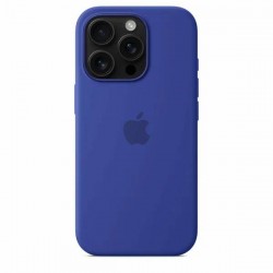 Чехол Leather Case для Apple IPhone 16 Pro Max улучшенный (синий)