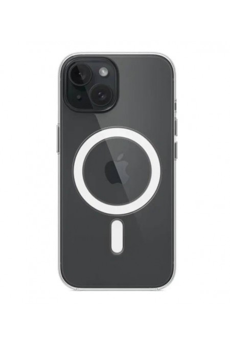 Чехол Clear Case для Apple IPhone 15 улучшенный (прозрачный) 