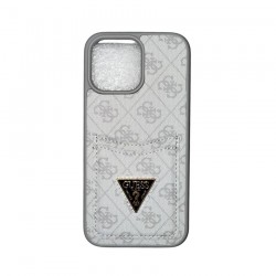 Чехол Fashion Case для Apple IPhone 16 Pro Max улучшенный Guess (белый)