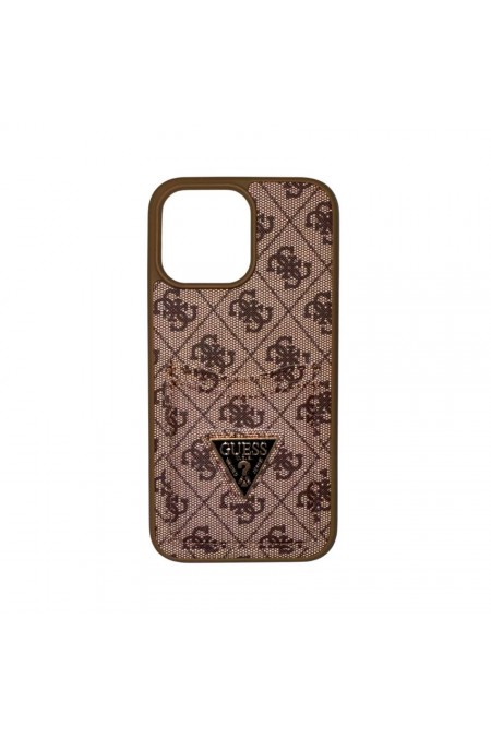Чехол Fashion Case для Apple IPhone 16 Pro улучшенный Guess (золотой) 