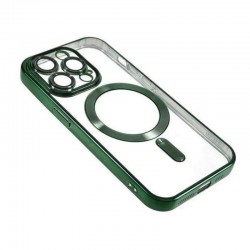 Чехол Fashion Case для Apple IPhone 16 Pro прозрачный улучшенный (зеленый)