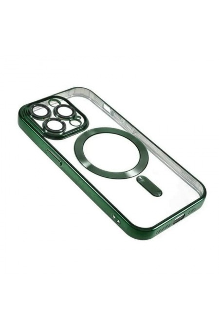 Чехол Fashion Case для Apple IPhone 16 Pro прозрачный улучшенный (зеленый) 