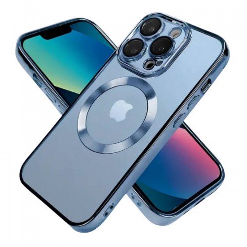 Чехол Fashion Case для Apple IPhone 16 Pro прозрачный улучшенный (синий) 