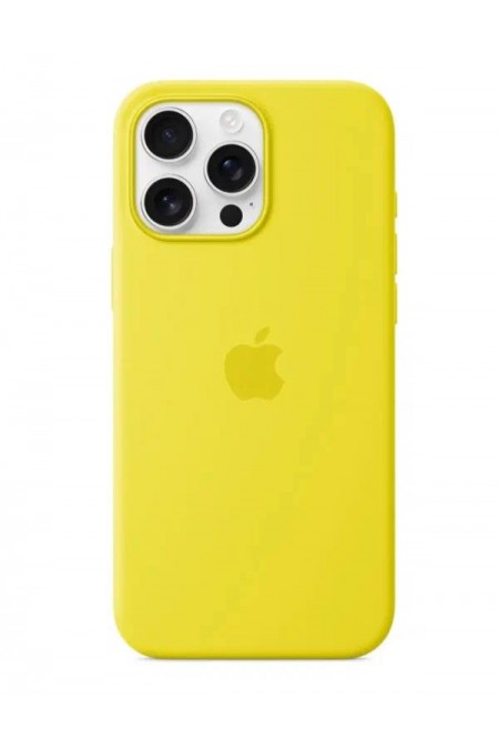 Чехол Silicone Case для Apple IPhone 16 Pro Max улучшенный (желтый) 