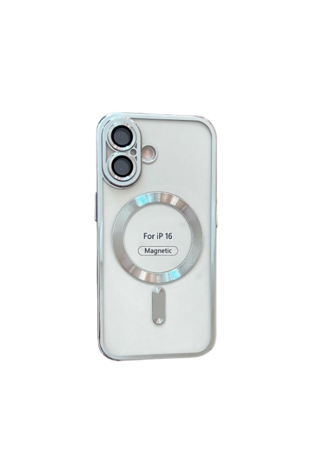 Чехол Fashion Case для Apple IPhone 16 прозрачный улучшенный (серый) 