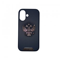 Чехол Fashion Case для Samsung S25 ultra улучшенный с гербом (синий)