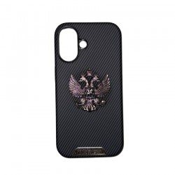 Чехол Fashion Case для Samsung S25 ultra улучшенный с гербом (черный)