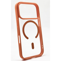 Чехол Fashion Case для Apple IPhone 17 Pro прозрачный улучшенный (оранжевый)