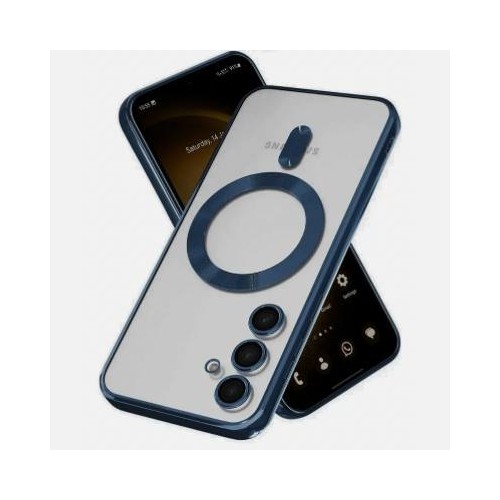 Чехол Malka ACS для Samsung A36 прозрачный (синий) 