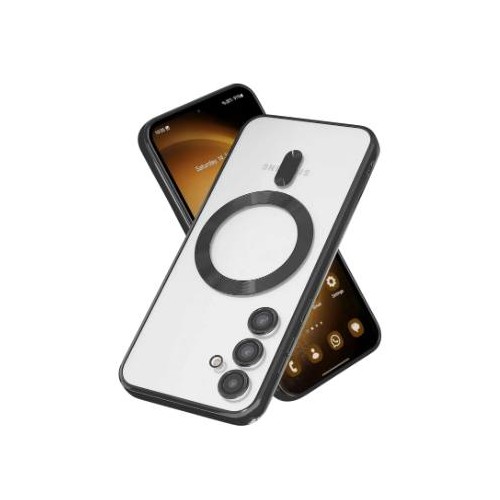 Чехол Malka ACS для Samsung A36 прозрачный (черный) 