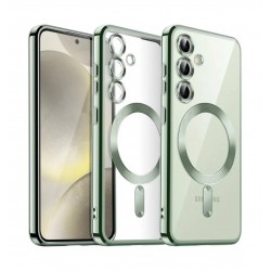 Чехол Fashion Case для Samsung A26 прозрачный улучшенный (зеленый)