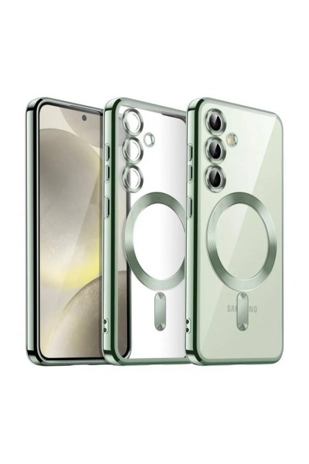 Чехол Fashion Case для Samsung A26 прозрачный улучшенный (зеленый) 