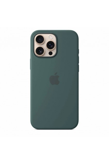 Чехол Leather Case для Apple IPhone 16 Pro Max улучшенный (зеленый) 