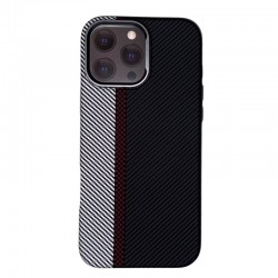 Чехол Creative Case для Apple IPhone 16 Pro Max карбоновый улучшенный (белый, красный, черный)
