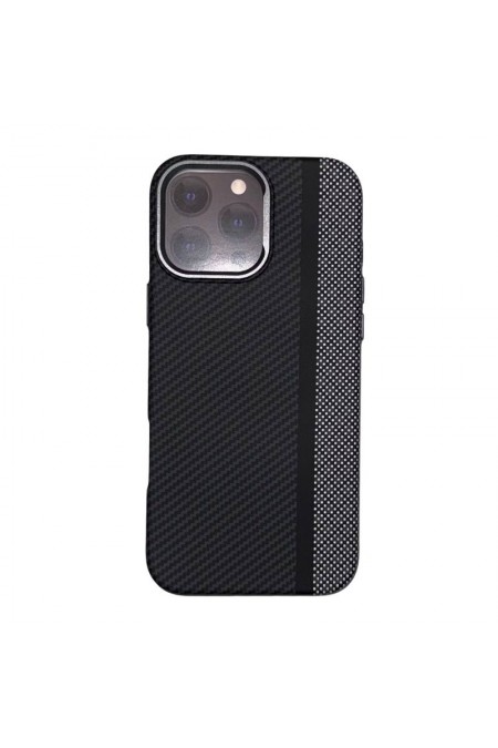 Чехол Creative Case для Apple IPhone 16 Pro Max карбоновый улучшенный (серый, белый, черный) 