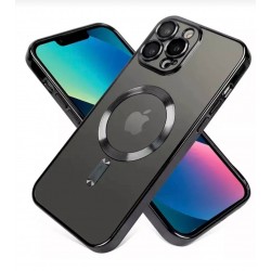 Чехол Fashion Case для Apple IPhone 16 Pro прозрачный улучшенный (черный)