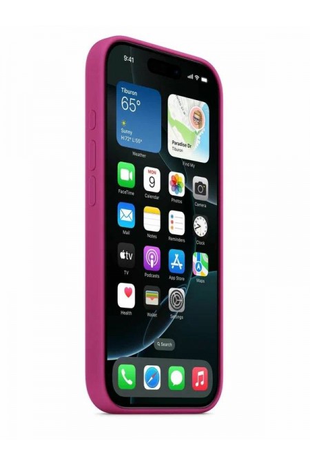 Чехол Fashion Case для Apple IPhone 16 Pro улучшенный (фуксия) 1