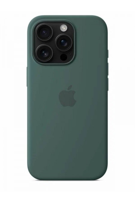 Чехол Leather Case для Apple IPhone 16 Pro улучшенный (темно-зеленый) 2