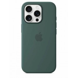 Чехол Leather Case для Apple IPhone 16 Pro улучшенный (темно-зеленый)