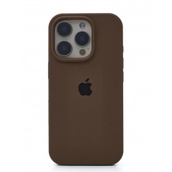 Чехол Leather Case для Apple IPhone 16 Pro силиконовый улучшенный (коричневый)