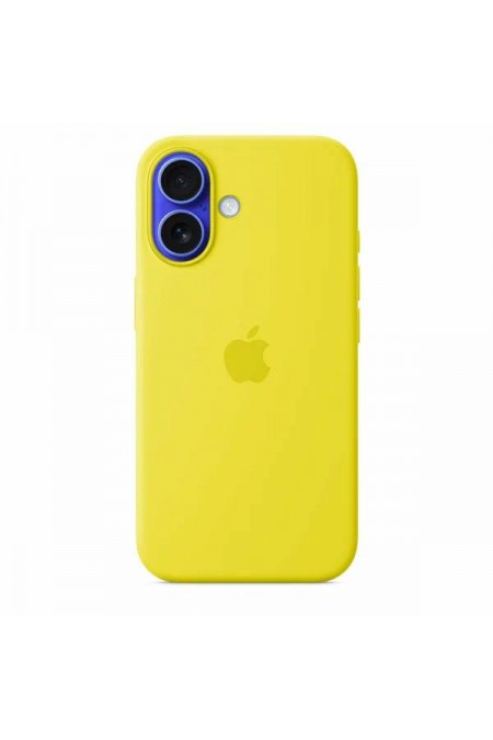 Чехол Silicon Case для Apple IPhone 16 силиконовый лучшенный (желтый) 2