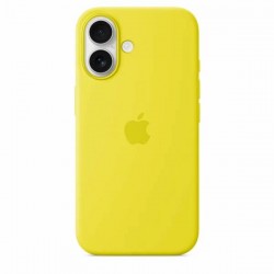 Чехол Silicon Case для Apple IPhone 16 силиконовый лучшенный (желтый)