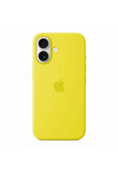 Чехол Silicon Case для Apple IPhone 16 силиконовый лучшенный (желтый) 