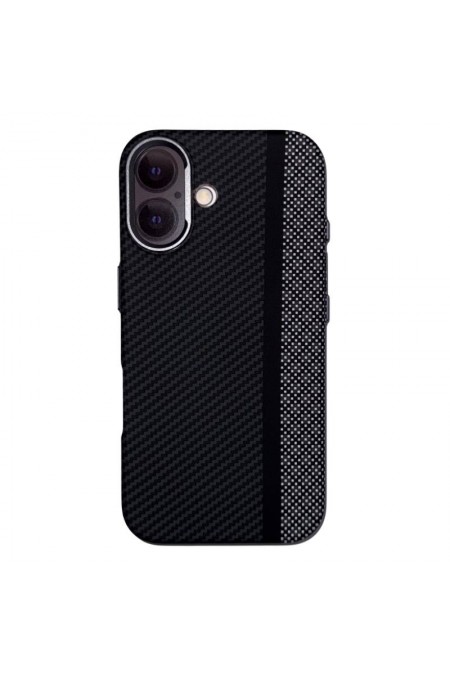 Чехол Creative Case для Apple IPhone 16 карбоновый улучшенный (черный, белый, серый) 