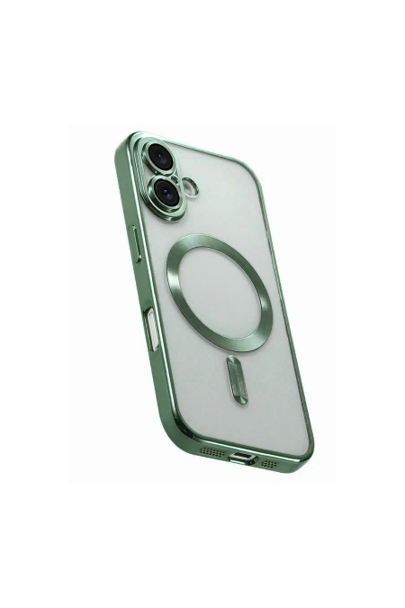 Чехол Fashion Case для Apple IPhone 16 прозрачный улучшенный (зеленый) 