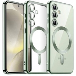 Чехол Fashion case для Samsung a16 прозрачный улучшенный (зеленый)