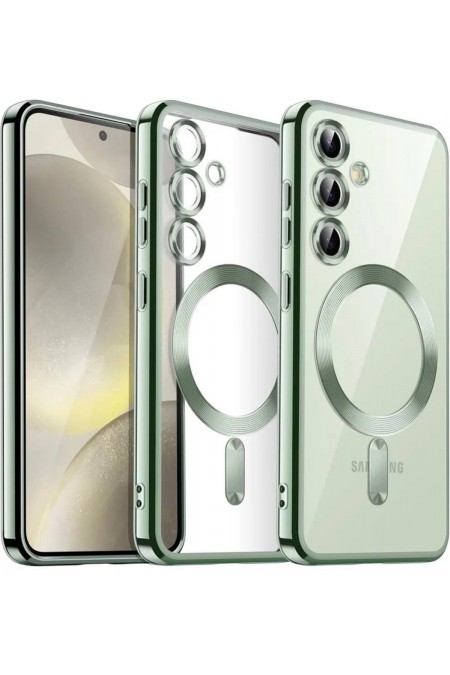 Чехол Fashion case для Samsung a16 прозрачный улучшенный (зеленый) 