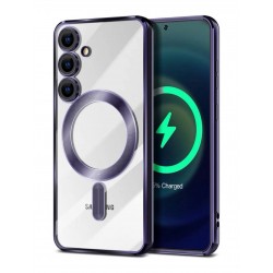 Чехол Fashion case для Samsung a16 прозрачный улучшенный (фиолетовый)