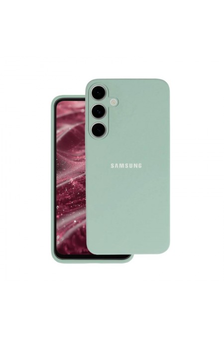 Чехол Silicon case для Samsung A16 силиконовый улучшенный (зеленый) 