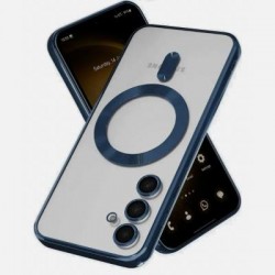 Чехол Malka ACS для Samsung A35 прозрачный улучшенный (синий)