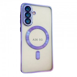 Чехол Malka ACS для Samsung A36 прозрачный улучшенный (фиолетовый)