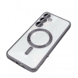 Чехол Malka ACS для Samsung A56 прозрачный улучшенный (серый)