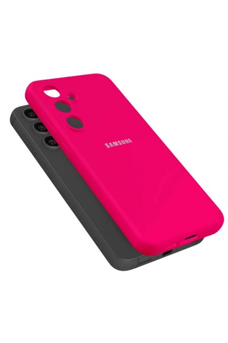 Чехол Silicon case для Samsung A56 силиконовый улучшенный (малиновый) 