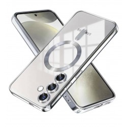 Чехол Fashion Case для Samsung S25 FE прозрачный улучшенный (серый)