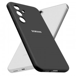 Чехол Silicon case для Samsung S24 FE силиконовый улучшенный (серый)