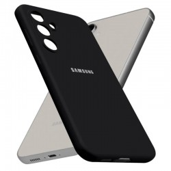 Чехол Silicon case для Samsung S24 FE силиконовый улучшенный (черный)