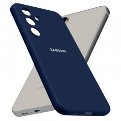 Чехол Silicon case для Samsung S24 FE силиконовый улучшенный (синий)