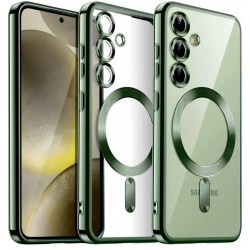 Чехол Malka ACS для Samsung A36 прозрачный улучшенный (зеленый)