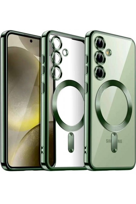 Чехол Malka ACS для Samsung A36 прозрачный улучшенный (зеленый) 