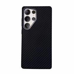 Чехол Mosbros для Samsung s25 ultra карбоновый улучшенный (черно-синий)